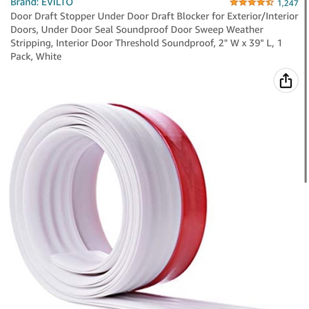 Door draft stopper